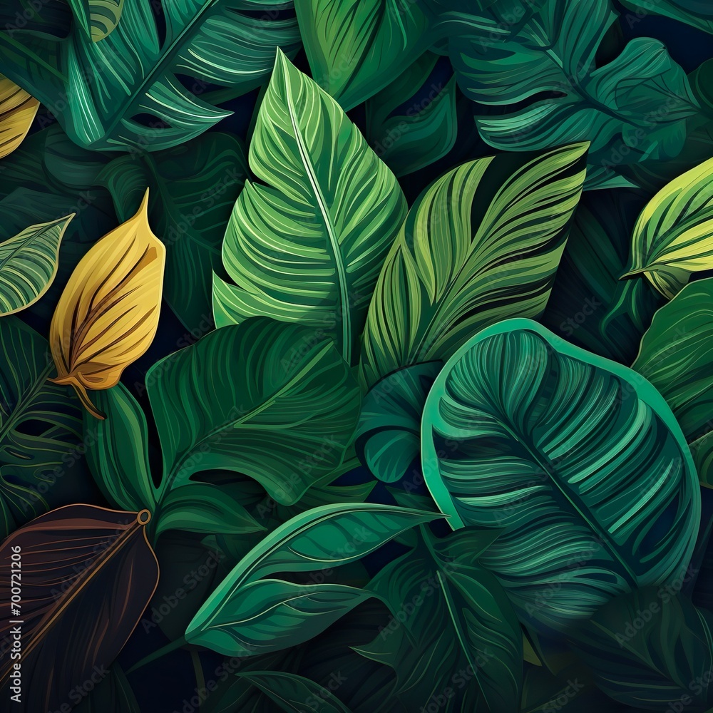 custom made wallpaper toronto digitalamazing leaf texture background beautiful leaves abstract background nature background made Ai  
