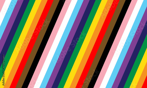 Gay pride. Pride Background with LGBTQ. Pride flag colours. Rainbow stripes background. Vector illustration for apps and websites. Vector EPS 10