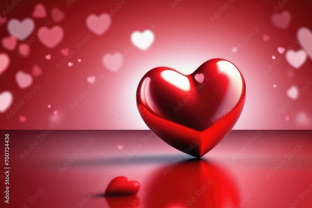 red valentine background with hearts