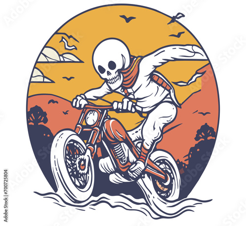 ghost riding motorcycle