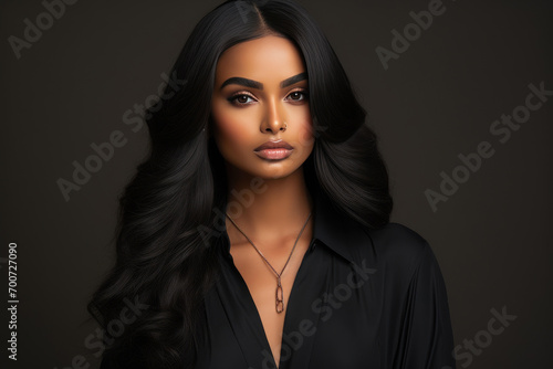Elegance Personified: Black Beauty in Silk Press Glam
