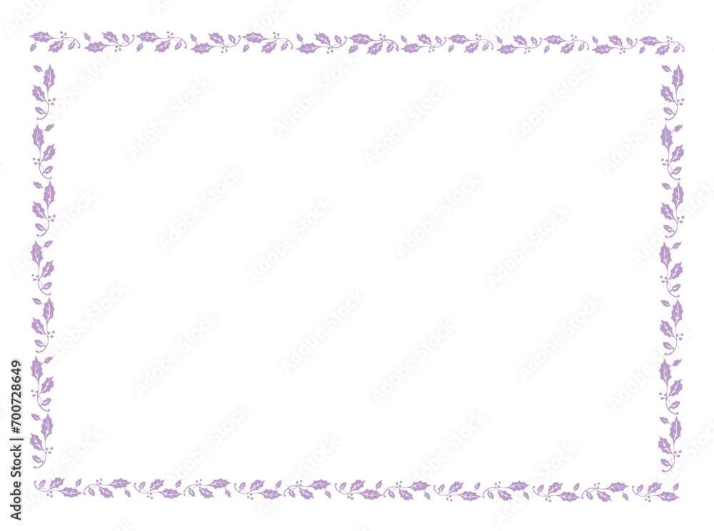 Vector frame with leaves, vector floral leaves for text and picture