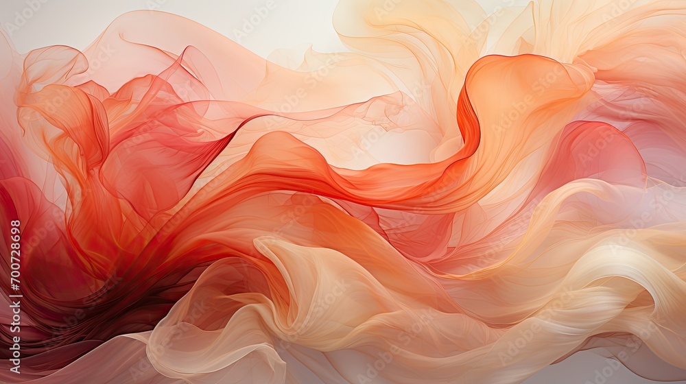 Obraz premium An abstract and dreamy microstock image featuring a gentle light beige background with a soft focus effect. Perfect for adding a dreamy and ethereal touch to your designs