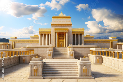 Golden Marvel: A Mesmerizing View of Solomon's Temple photo