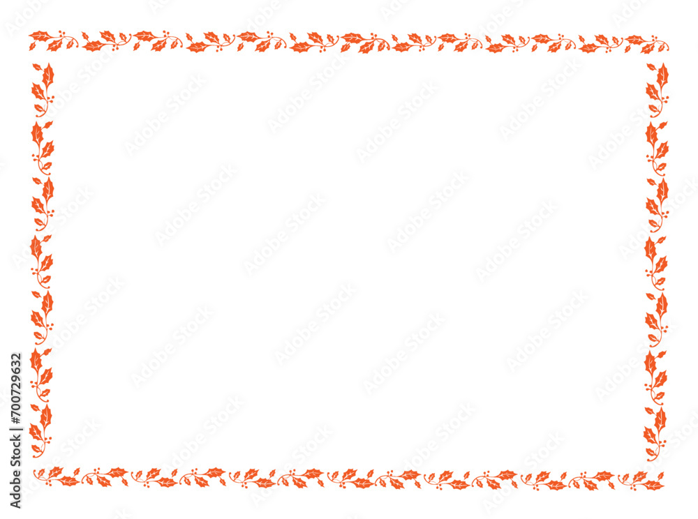 Vector frame with leaves, vector floral leaves for text and picture Vector frame with leaves, vector floral leaves for text and picture