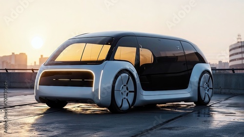 concept car projet futuriste de véhicule hybride électrique design photo