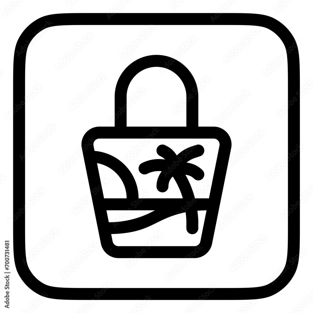 Editable tote bag, handbag vector icon. Part of a big icon set family. Perfect for web and app interfaces, presentations, infographics, etc Editable tote bag, handbag vector icon. Part of a big icon set family. Perfect for web and app interfaces, presentations, infographics, etc