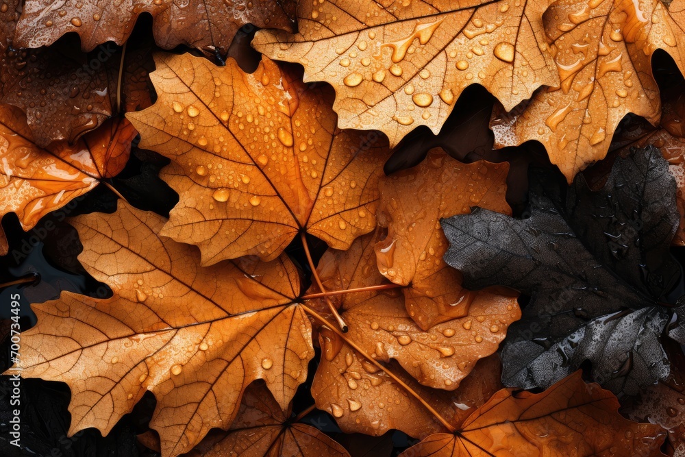 Photograph autumn leaves