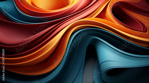 The abstract colorful curling background.