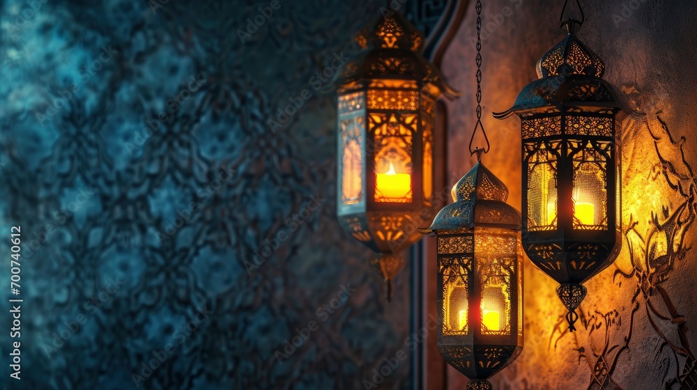 Ramadan kareem islamic greeting card background