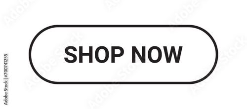 shop now button isolated on a white background