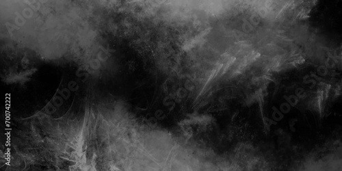 Smoky effect for photos and artworks. Smoke and powder overlay on black background. Dense Fluffy Puffs of White Smoke and Fog on black Background, Abstract Smoke Clouds, Movement Blurred out of focus. photo