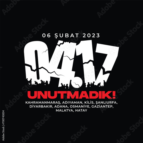 6 Şubat Maraş Depremi, Turkey earthquake february 6, 2023. Pray For Turkey. Vector design