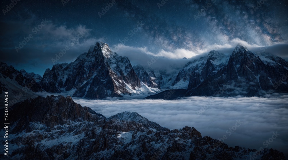 Obraz premium Snowy mountains