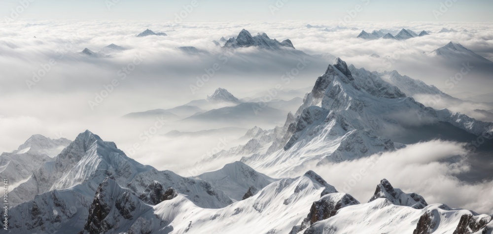 Obraz premium Snowy mountains