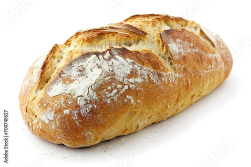  Fresh bread on white background