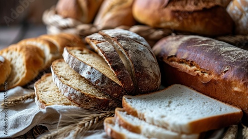 Whole and sliced breads