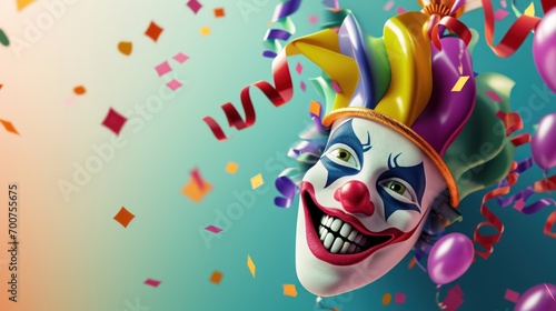 carnival poster template with large copy space for text