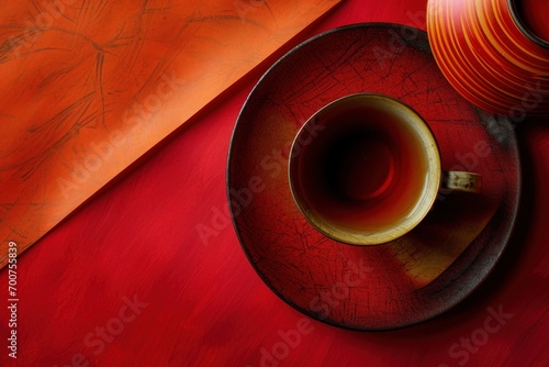 chinese new year, decoration of paper flower fan with traditional flora in pi...