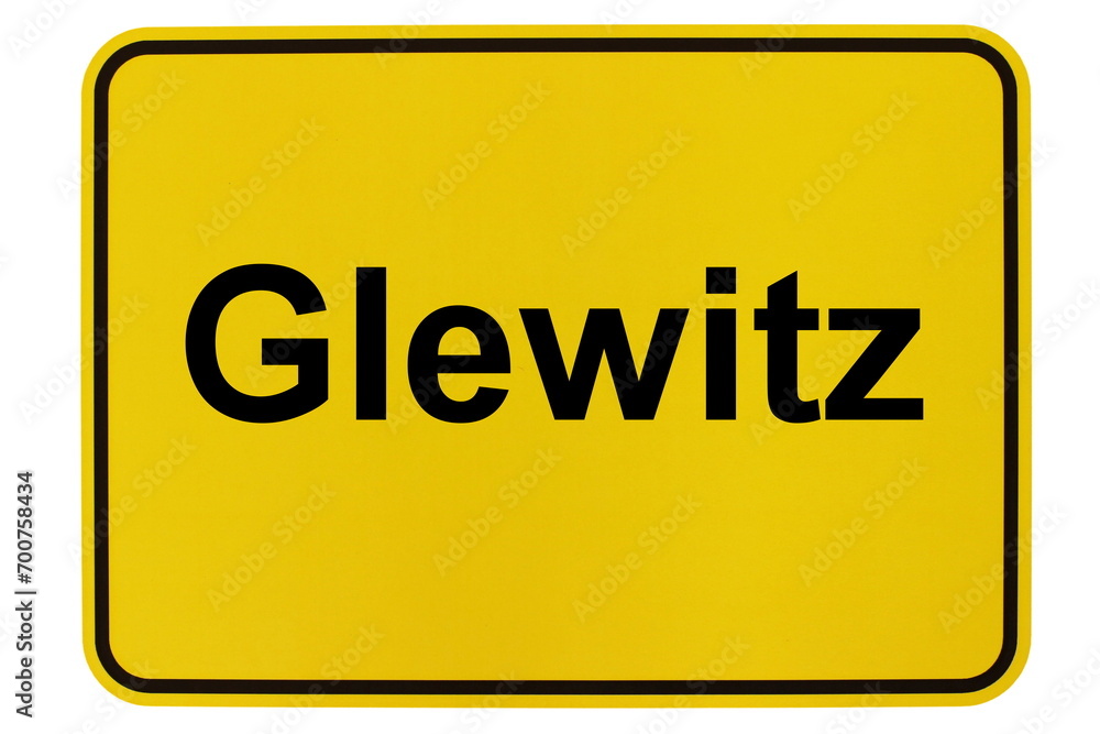 Illustration eines Ortsschildes der Gemeinde Glewitz in Mecklenburg-Vorpommern Illustration eines Ortsschildes der Gemeinde Glewitz in Mecklenburg-Vorpommern