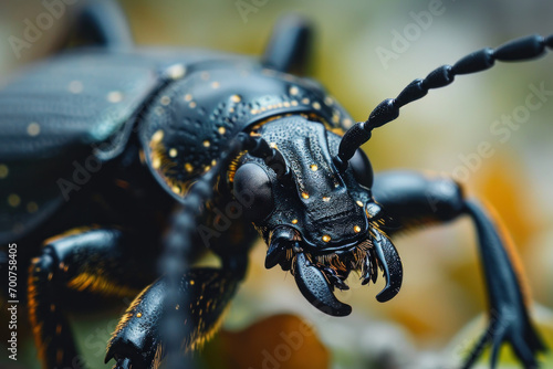 Macro photography of a great capricorn beetle © paul