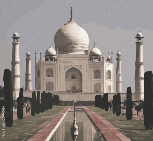 taj mahal in agra country