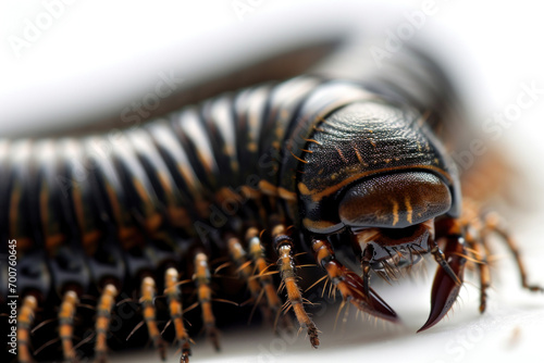 Macro of a Close up of a Millipede © paul
