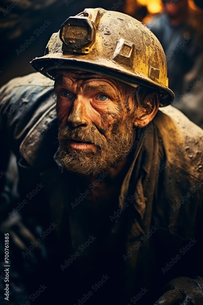 miners working looking for gold in the mine