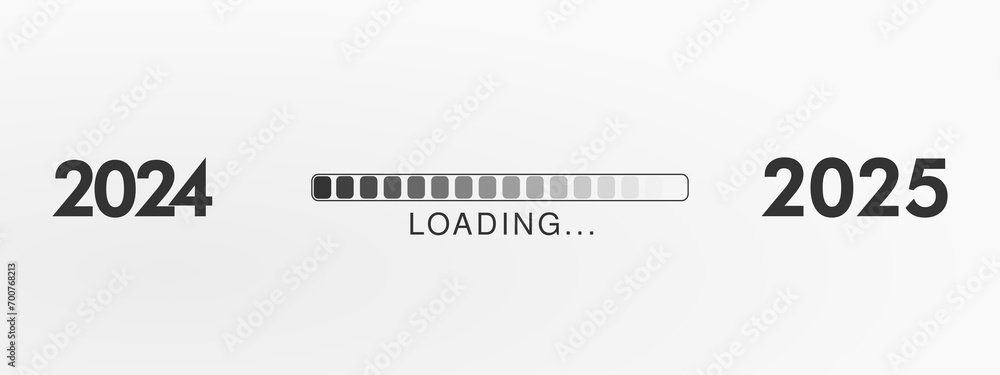 Happy new year - best wishes 2025 with loading bar Perfect vector for poster, banner, greeting and new year 2025 celebration. Happy new year - best wishes 2025 with loading bar Perfect vector for poster, banner, greeting and new year 2025 celebration.