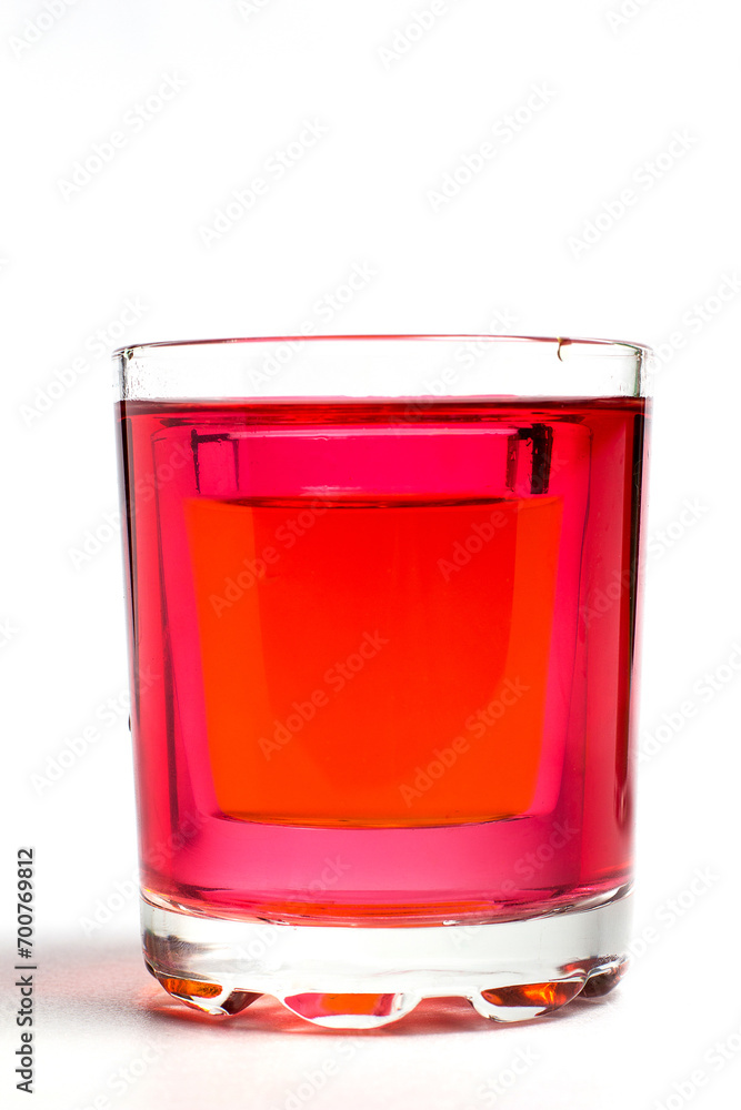 Glass with water on a white background Glass with water on a white background