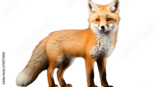 A cunning red fox stands boldly against the darkness, its swift movements reflecting the wild nature of this majestic mammal