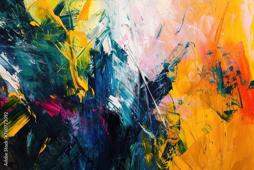 Expressive Palette  Wall Art with Vibrant Strokes
