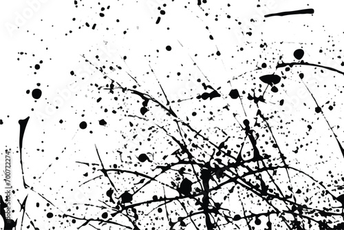 Black and white Grunge Texture. Black and white texture vector. Distressed overlay texture. Grunge background. Abstract textured effect. Vector Illustration. Black isolated on white background. EPS10.