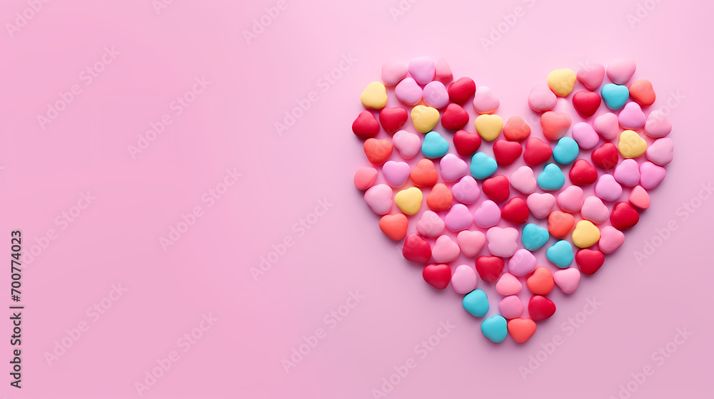 Valentine's Day hearts, Valentine's Day background, blank copy space Valentine's Day hearts, Valentine's Day background, blank copy space