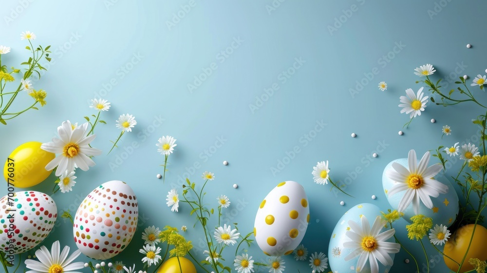 easter poster template with large copy space for text