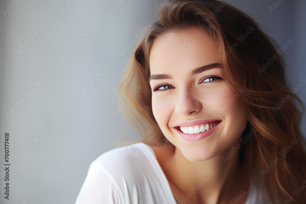 Fototapeta premium Fashion woman with straight long shiny hair.