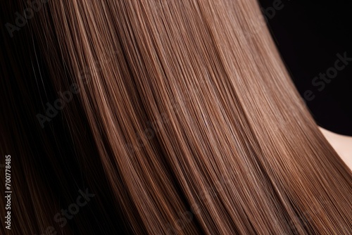 Woman with elegant long shiny hair