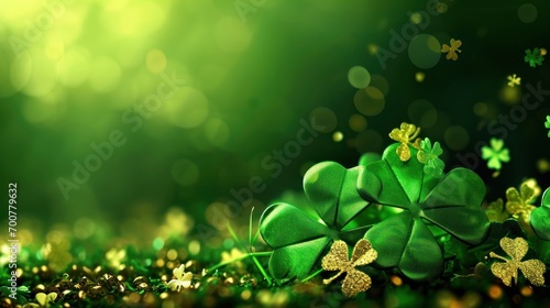 st. patrick day poster template with large copy space for text