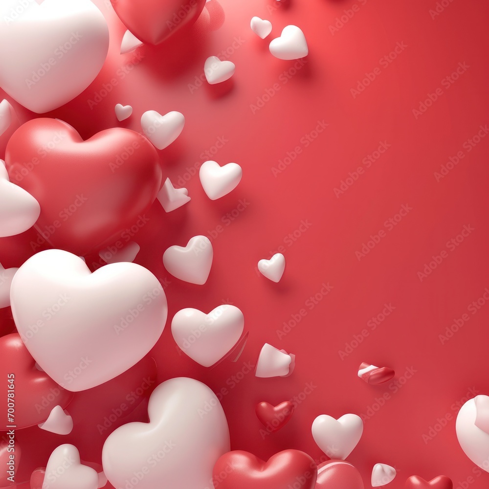 valentine's day poster template with large copy space for text