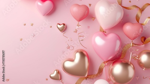 valentine's day poster template with large copy space for text