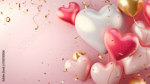 valentine's day poster template with large copy space for text