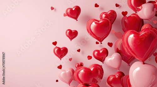 valentine's day poster template with large copy space for text