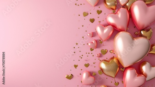 valentine's day poster template with large copy space for text