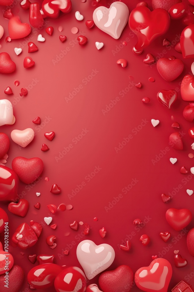 valentine's day poster template with large copy space for text valentine's day poster template with large copy space for text