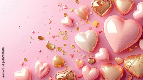 valentine's day poster template with large copy space for text