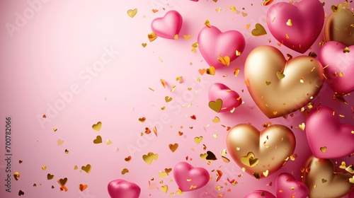valentine's day poster template with large copy space for text