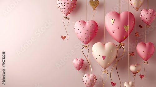 valentine's day poster template with large copy space for text
