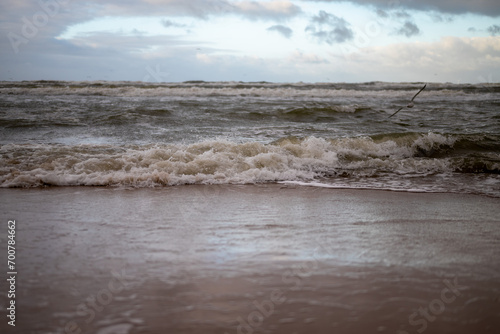 North Sea landscape during the winter. 