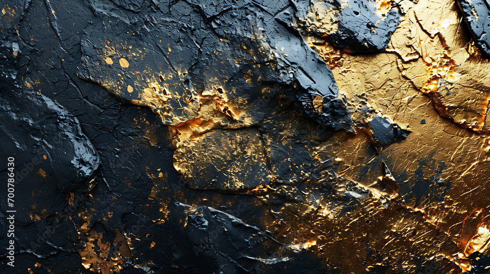 Emraude and gold texture