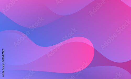 Pink waves shapes background texture on white.